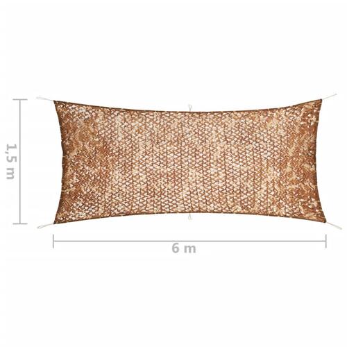 Camouflagenet med opbevaringstaske 1,5x6 m beige
