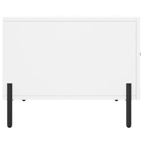 Sofaborde 2 stk. 50x50x40 cm konstrueret træ hvid