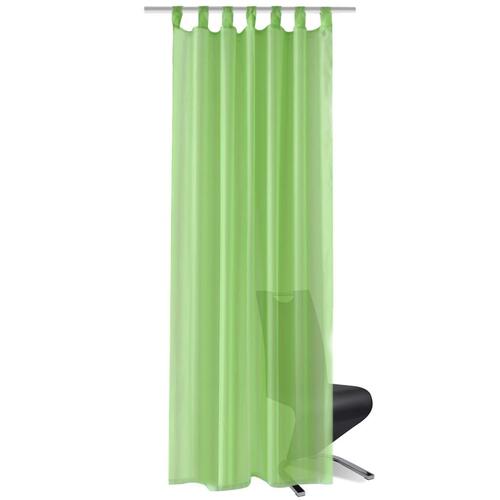 Æble grønt gardin 140 x 245 cm 2 stk