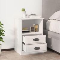 Sengeborde 2 stk. 43x36x60 cm hvid