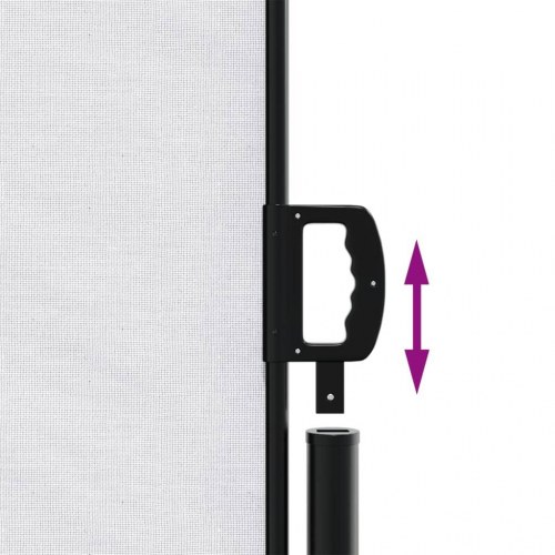 Sammenrullelig sidemarkise 160 × 600 cm - hvid