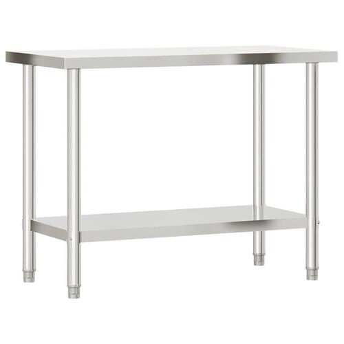 Arbejdsbord til køkken 110x55x85 cm rustfrit stål
