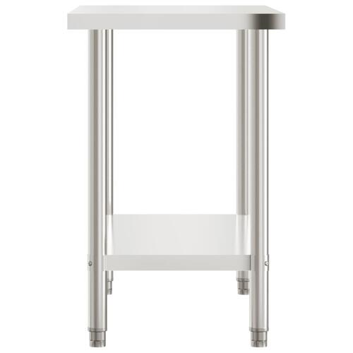 Arbejdsbord til køkken 110x55x85 cm rustfrit stål