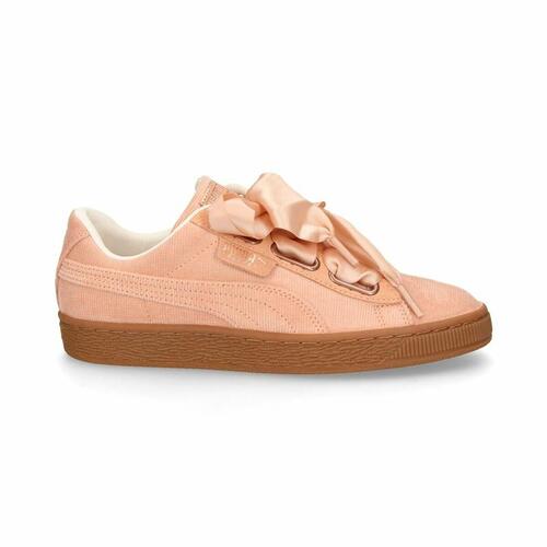 Sportssneakers til damer Puma Basket Heart Dame Laksefarvet 40