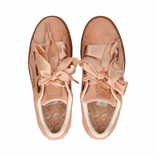 Sportssneakers til damer Puma Basket Heart Dame Laksefarvet 40