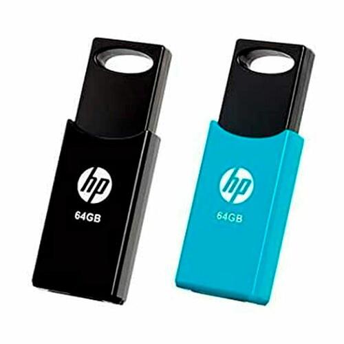 USB-stik HP 4712847099760 USB 2.0 64GB 2 enheder Sort 64 GB