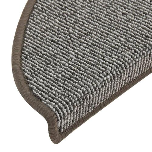 Trappemåtter 15 stk. 65x21x4 cm grå
