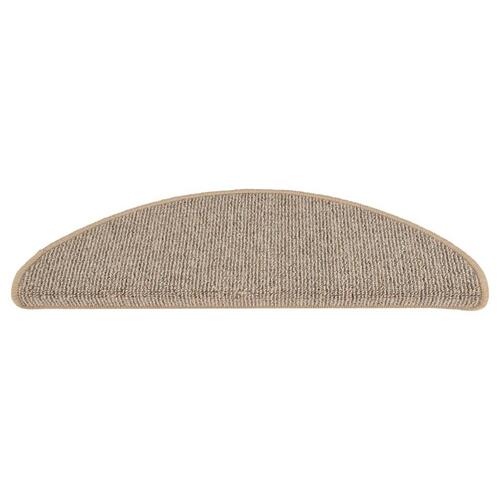 Trappemåtter 15 stk. 65x21x4 cm grå og brun