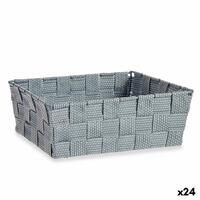 Multibrug kurv Grå Klæde 2,4 L 20 x 8 x 24 cm (24 enheder)