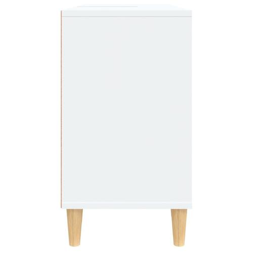 Underskab til håndvask 80x33x60 cm konstrueret træ hvid