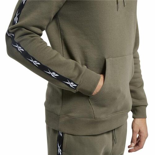 Hættetrøje til Mænd Reebok Training Essentials Tape Khaki S