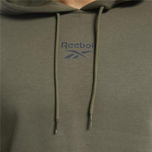 Hættetrøje til Mænd Reebok Training Essentials Tape Khaki S