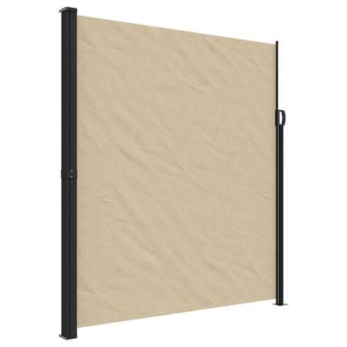 Sammenrullelig sidemarkise 220x600 cm beige