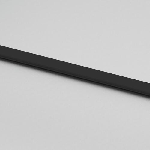 Skydedør 90x205 cm hærdet glas og aluminium sort