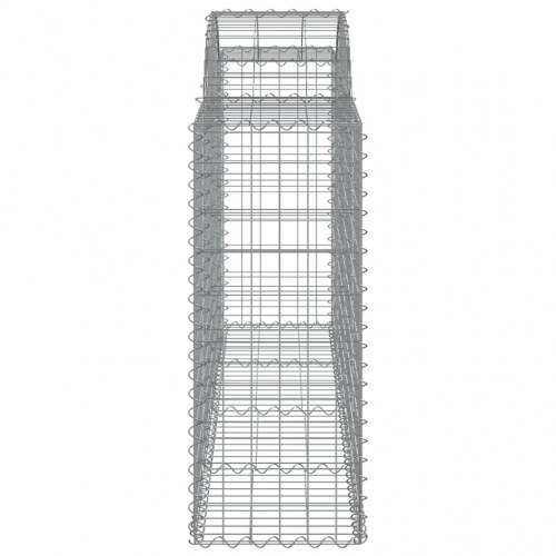 Buede gabionkurve 3 stk. 200x50x100/120 cm galvaniseret jern