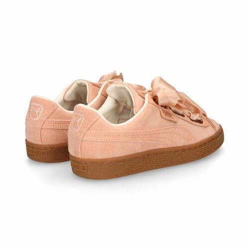 Sportssneakers til damer Puma Basket Heart Dame Laksefarvet 39