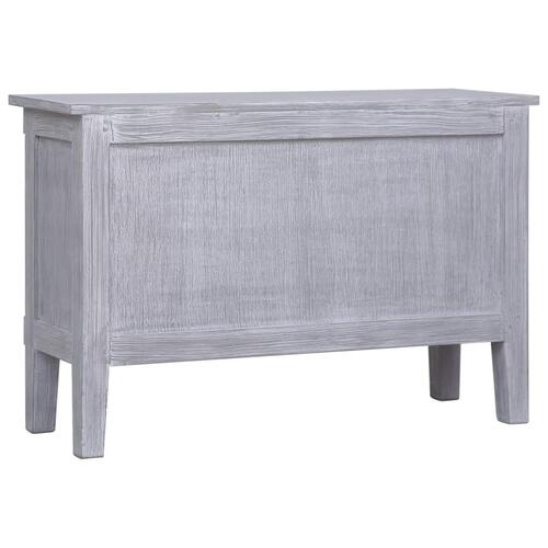 Skænk med 2 skuffer 90 x 30 x 60 cm massivt mahognitræ
