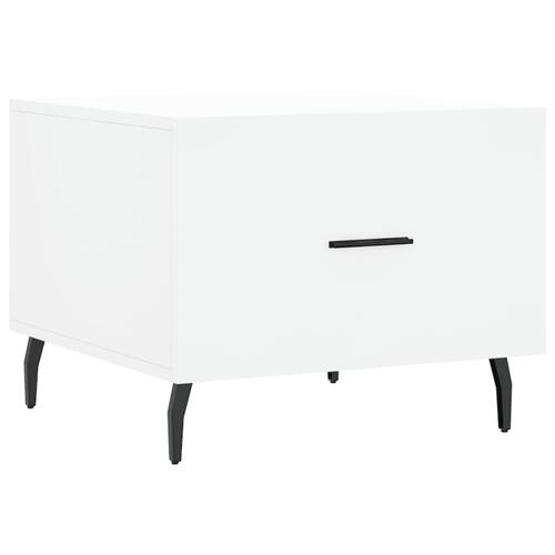 Sofaborde 2 stk. 50x50x40 cm konstrueret træ hvid