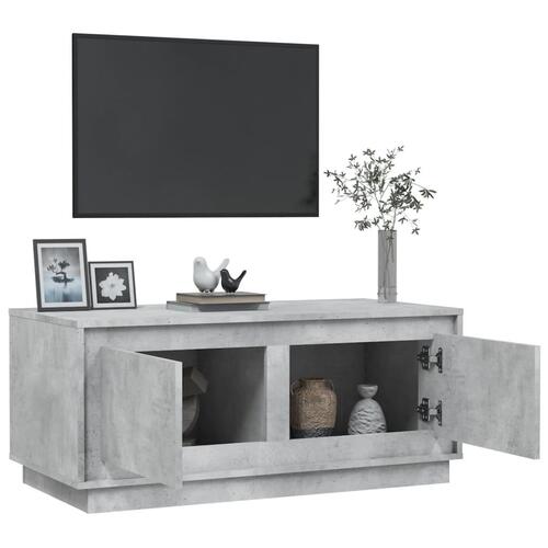 Sofabord 102x50x44 cm konstrueret træ betongrå