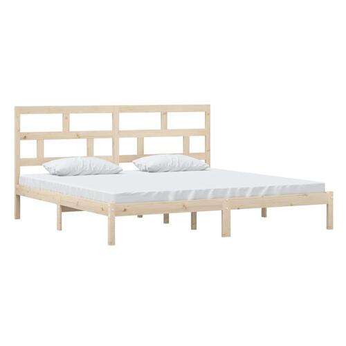 Sengeramme 200x200 cm massivt fyrretræ