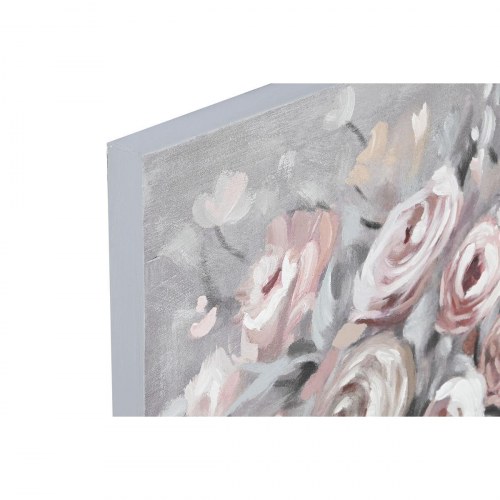 Håndmalet lærredsmaleri i fyrretræ - 100 × 3,7 × 80 cm