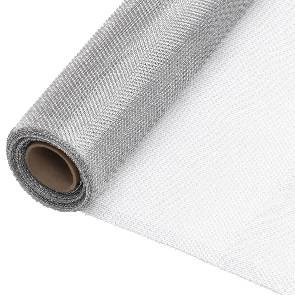 Net 80x2000 cm aluminium sølvfarvet