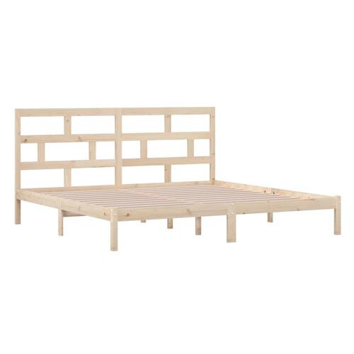 Sengeramme 200x200 cm massivt fyrretræ