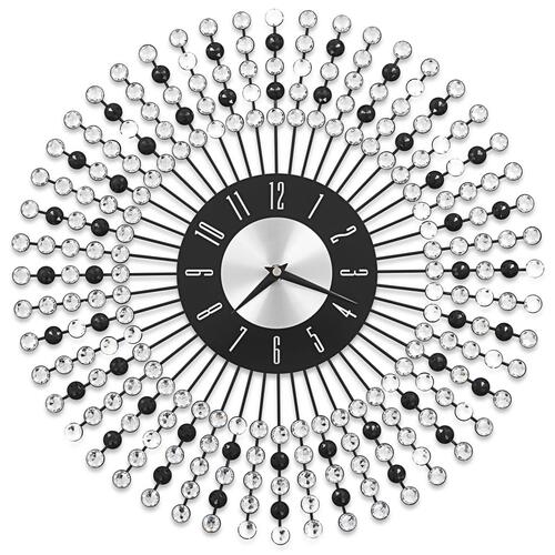 Vægur metal 43 cm sort