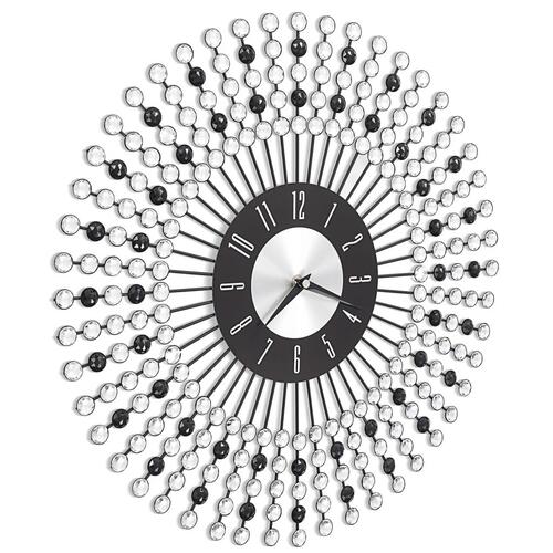 Vægur metal 43 cm sort