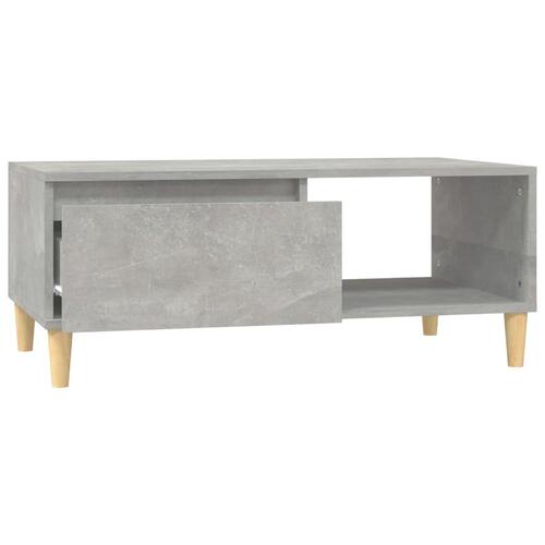 Sofabord 90x50x36,5 cm konstrueret træ betongrå