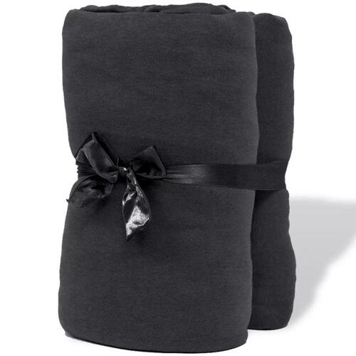 Tilpasset lagen til madras 2 stk. 140 x 200 - 160 x 200 cm bomuldsjersey