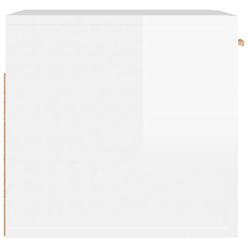 Vægskab 80x35x36,5 cm konstrueret træ hvid højglans