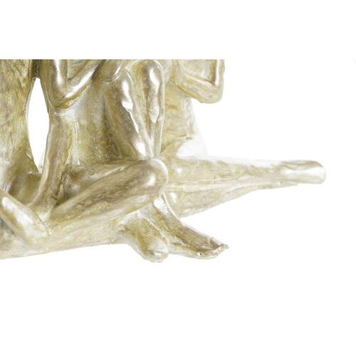 Dekorativ figur Gylden Familie 21 x 8 x 12 cm