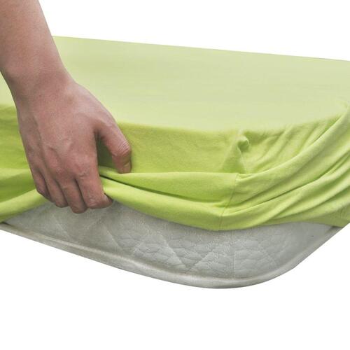 Tilpasset lagen til madras 2 stk. 90 x 190 - 100 x 200 cm bomuldsjersey