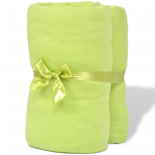 Tilpasset lagen til madras 2 stk. 120 x 200 - 130 x 200 cm bomuldsjersey