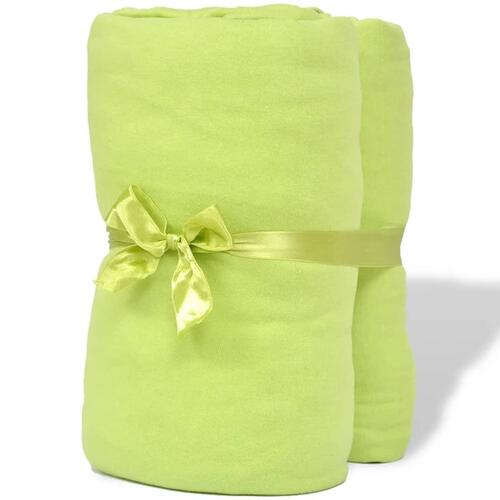 Tilpasset lagen til madras 2 stk. 140 x 200 - 160 x 200 cm bomuldsjersey