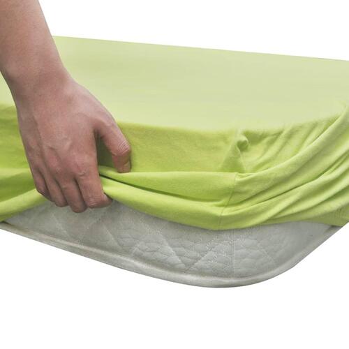 Tilpasset lagen til madras 2 stk. 140 x 200 - 160 x 200 cm bomuldsjersey