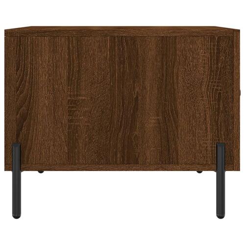 Sofaborde 2 stk. 50x50x40 cm konstrueret træ brun egetræsfarve