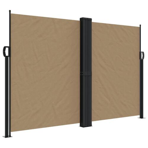 Sammenrullelig sidemarkise 160 x 600 cm gråbrun