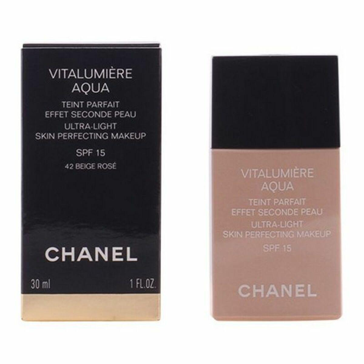 Flydende makeup foundation Vitalumière Aqua Chanel 50 - beige senne 30 ml