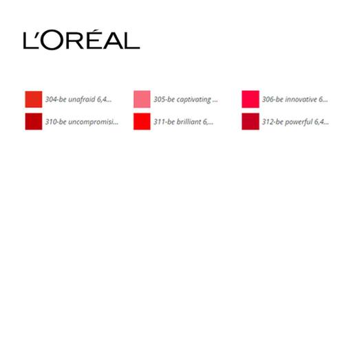 Lipgloss Brilliant Signature L'Oreal Make Up (6,40 ml) 304-be unafraid 6,40 ml