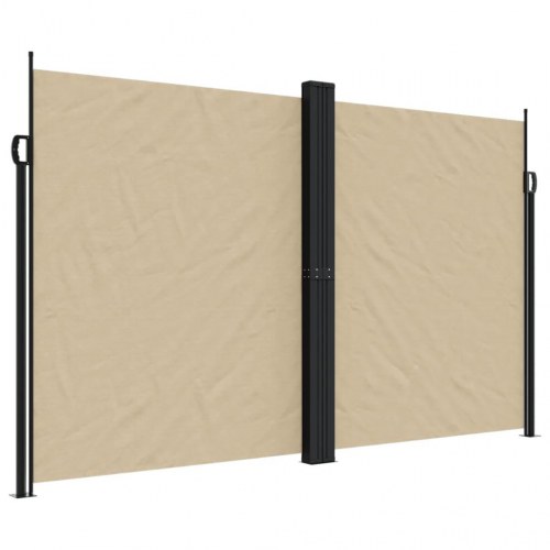 Sammenrullelig sidemarkise 200x600 cm beige