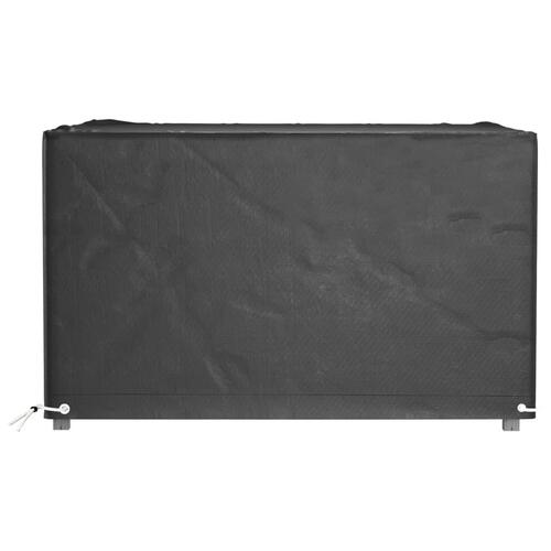 Havemøbelovertræk 2 stk. 132x132x80 cm 8 øjer firkantet