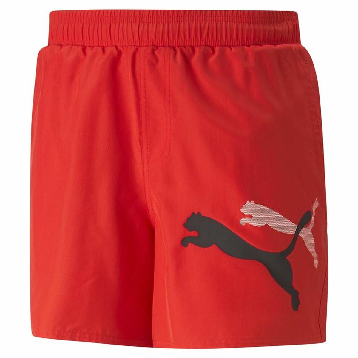 Sport shorts til mænd Puma Ess+ Logo Power Cat For All Time Rød L