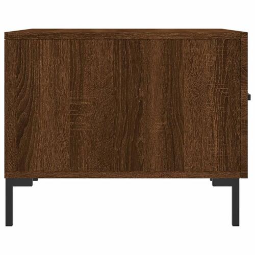 Sofaborde 2 stk. 50x50x40 cm konstrueret træ brun egetræsfarve