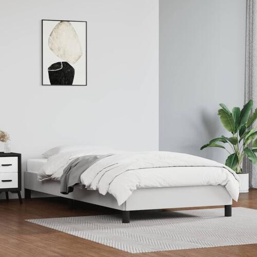 Sengeramme 80x200 cm kunstlæder hvid
