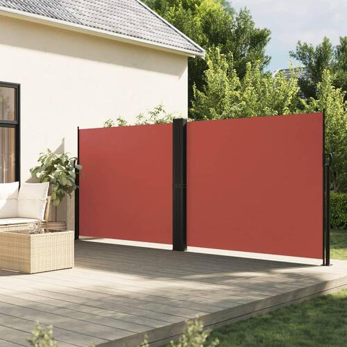 Sammenrullelig sidemarkise 180x600 cm terrakotta