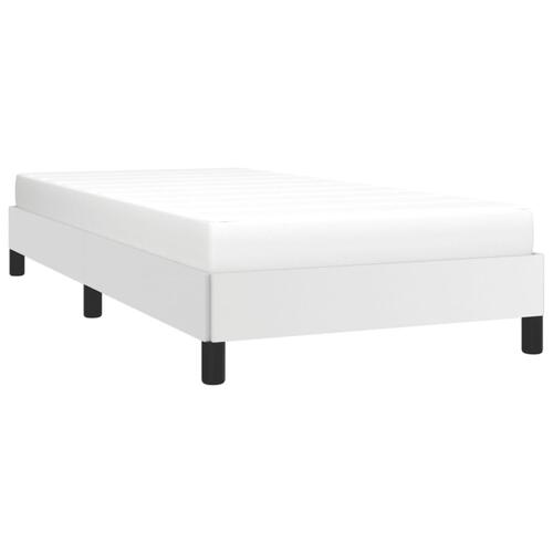 Sengeramme 80x200 cm kunstlæder hvid