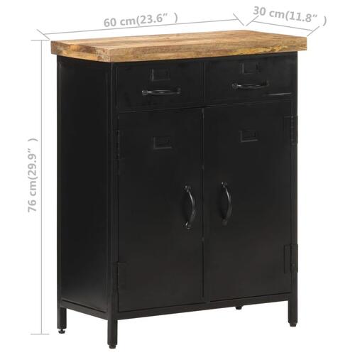 Skænk 60x30x76 cm ru mangotræ