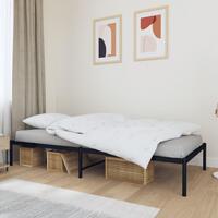 Sengeramme 100x190 cm metal sort